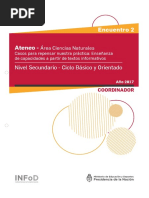 Secundaria Ateneo Didáctico #2 Ciclo Básico y Orientado Ciencias Naturales Carpeta Coordinador