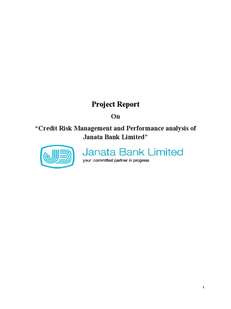 Credit Risk Management at Janata Bank | PDF | Credit Risk | Credit