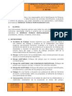 1 - Procedimiento De Identificación Y Evalaución De Riesgos (Matriz De Peligros)