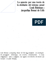36.la Apuesta Por Una Teoría de La Abolición Del Sistema Penal (Hulsman)