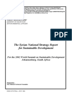 The Syrian National Strategy Report For Sustainable Development