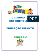 CADERNO DE EXPERIÊNCIAS BERÇário