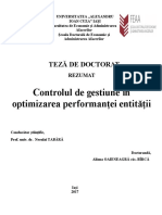 Rezumat teza de doctor_control de gestiune