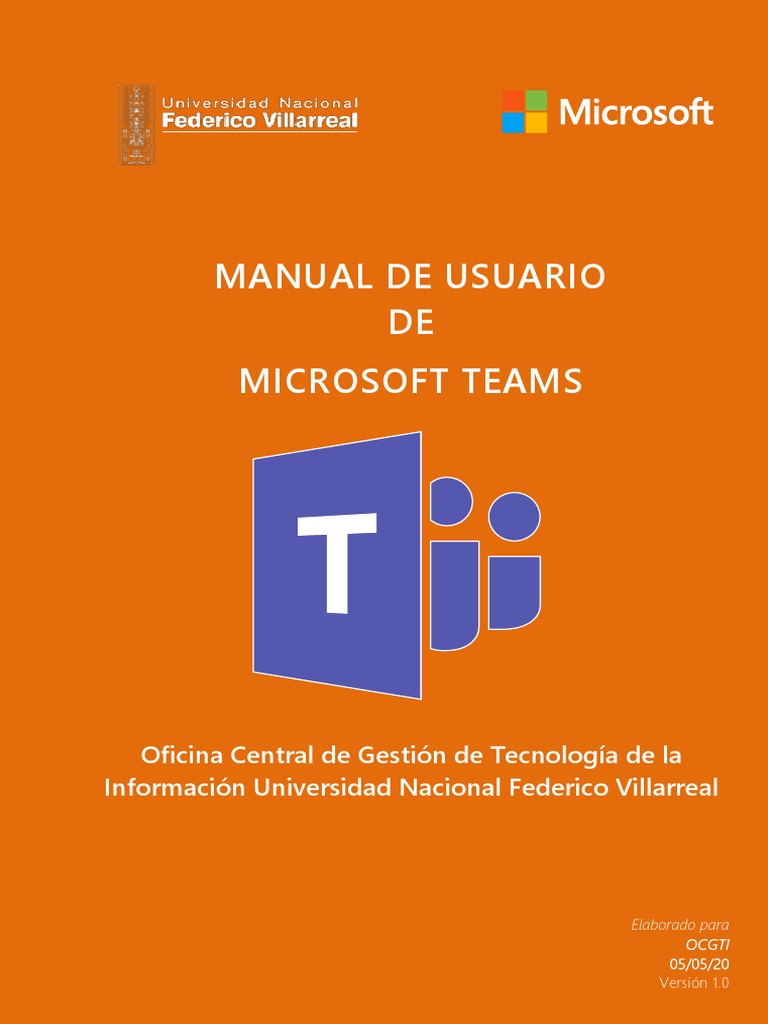 Manual de Usuario Microsoft Teams UNFV | PDF | Chat en linea | Microsoft