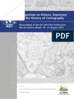 Artigo O Ge Gerais On 2015 Atlases Toponymy History Proceedings PDF