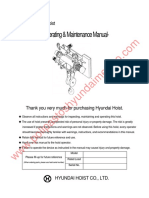 Operating & Maintenance Manual-: Electric Wire Rope Hoist