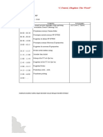 jadwal kegiatan c travel