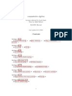 Commutative Algebra