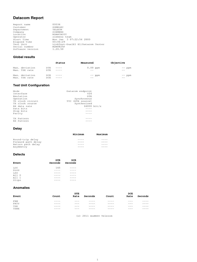 Datacom Report: Global Results | PDF | Computer Networking | Electrical ...