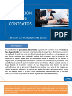 Formación de Los Contratos: Dr. Juan Carlos Bustamante Zavala