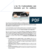 Cuáles Son Las No Conformidades Más Comunes Detectadas Por Los Auditores Externos