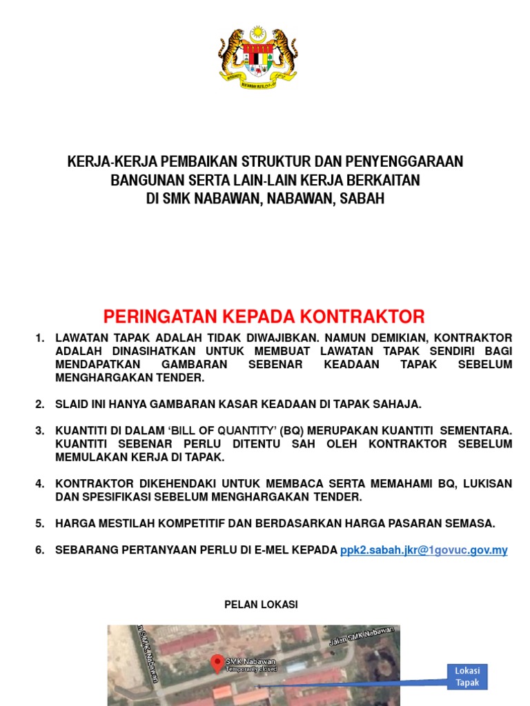 Slide Taklimat Tapak Smk Nabawan Pdf Pdf