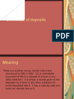 Certificate of Deposite