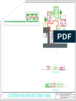 Cluster Plan and Sections (1:500) : Section A-A'