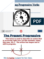 Reviewing Progressive Verbs