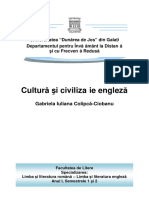 Cultura Si Civilizatie Engleza (Sem. 1+2) - Gabriela Colipca-Ciobanu