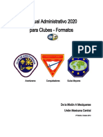 Manual Administrativo 2017 para Clubes Misión A Mexiquense Formatos 2