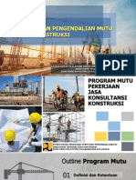 PROGRAM MUTU Pekerjaan Jasa Konsultansi PDF