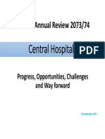 National Annual Review 2073/74: Central Hospitals
