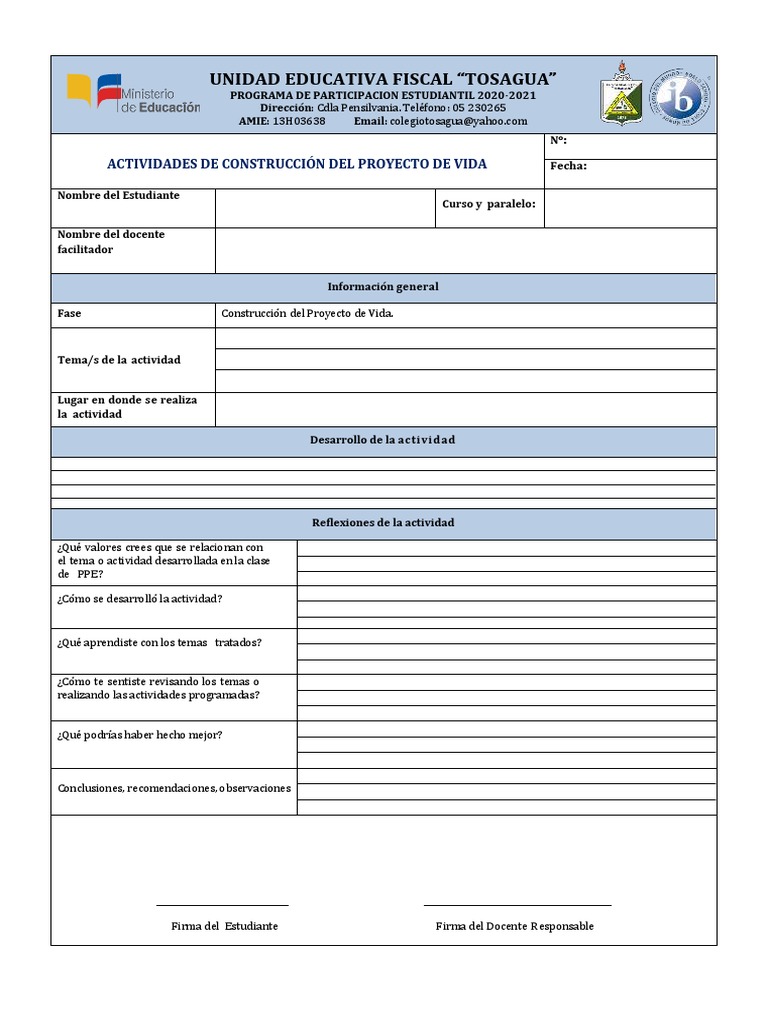 Bitacora de Registro de Actividades | PDF
