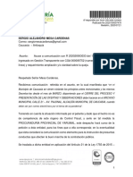 Compulsa de Copias (1) Contraloría Contra Alcalde (E) de Caucasia