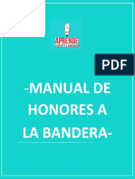 Manual de Honores A La Bandera