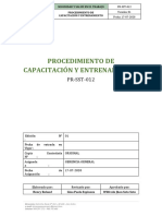 PR-SST-012 - Capacitación y Entrenamiento