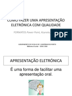 Guião Como Fazer Uma Apresentação Eletrónica Com Qualidade