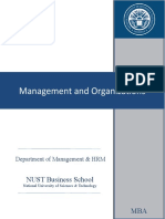 Management Organizations - MBA - Dr. M. M. Raziq