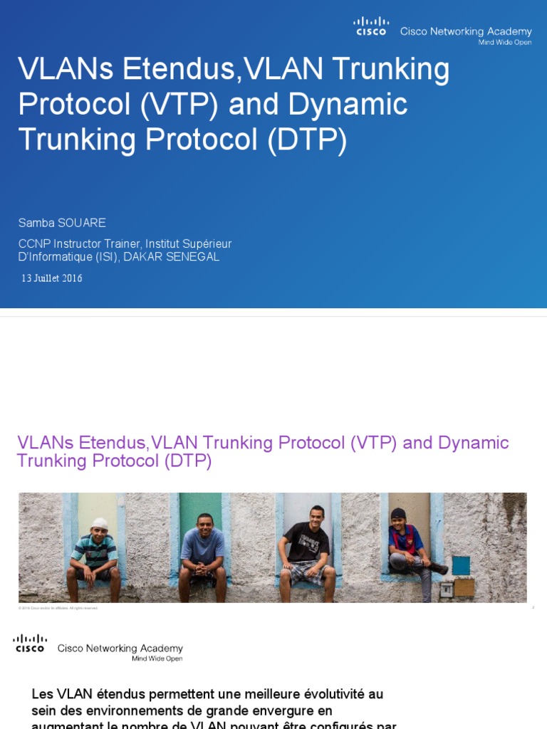 VLAN Trunking Protocol (VTP) Et DTP | PDF | Transmission des données ...