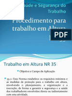 Trabalho em Altura NR 35