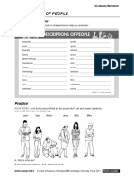 InInterchange Intro - Unit 3 - Vocabulary Worksheet