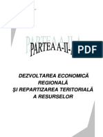 Partea a II-A - Dezvoltarea Economica Regionala Si Repartizarea Teritoriala a Resurselor