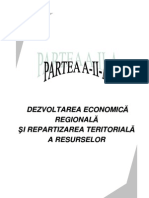 Partea A II-A - Dezvoltarea Economica Regionala Si Repartizarea Teritoriala A Resurselor