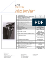 STb 150 Front Access Battery Technical Data Sheet