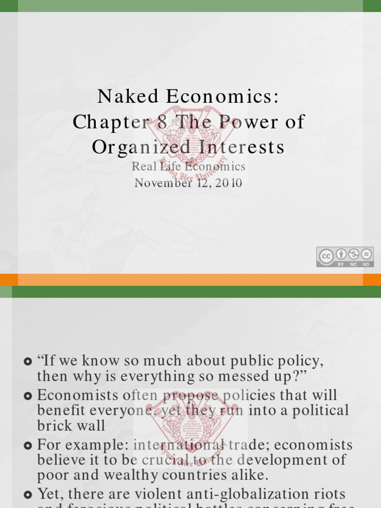 Chapter 8 Naked Economics PDF Subsidy Tariff