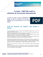 2020 07 22 CP-OPT-NC Difficulté d'acheminement du fret postal