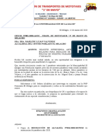 Asociación de Transportes de Mototaxis Primero de Mayo Oficio 2020