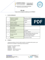 Sílabo Resistencia de Materiales 2020-I PDF