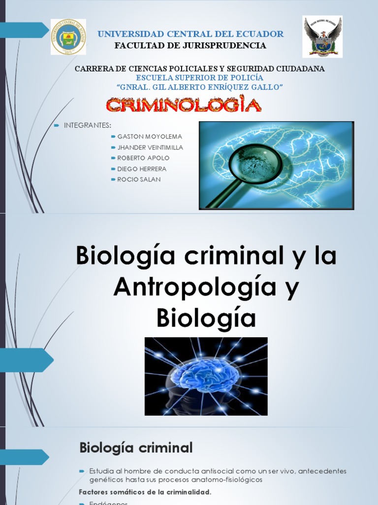 Exposición - Biología Criminal | PDF | Criminología | Comportamiento
