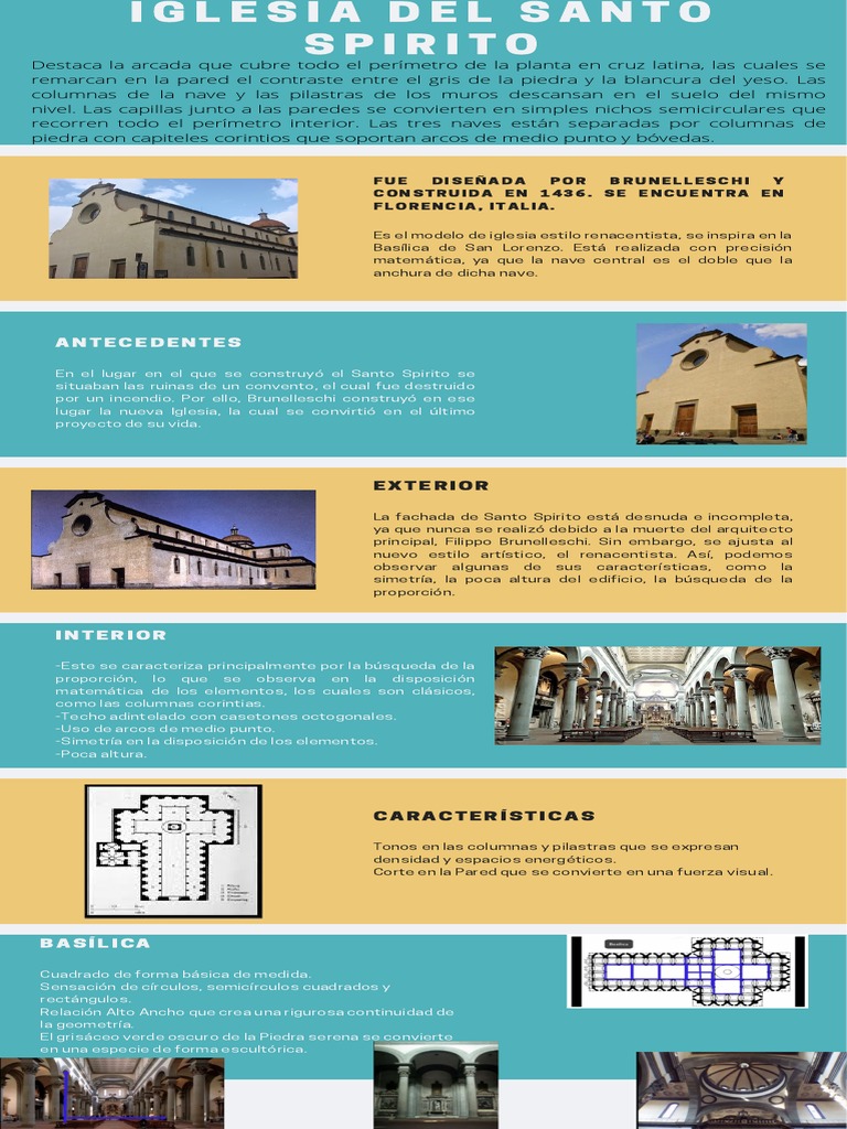 Iglesia Del Santo Spirito | PDF | Medios de arte | Diseño arquitectonico
