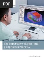 The Importance of A Pre-And Postprocessor For FEA: Siemens PLM Software