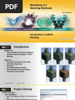 Mesh-Intro 16.0 WS 04.1 ANSYS Meshing Methods PDF