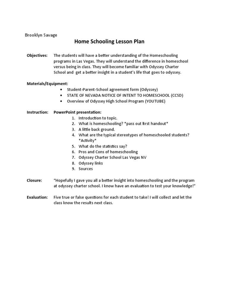 15 Simple Lesson Plan Examples | PDF