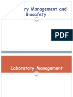 Lecture 1 - Laboratory Management and Biosafety