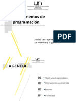 Matrices fundamentos NumPy