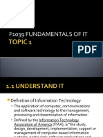 F1039 Fundamentals of It