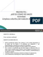 Presentación Planeación Proyecciones Limpieza de Malecon Seybaplaya 2016