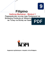 Filipino: Ikatlong Markahan - Modyul 1