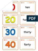 Flashcards Numbers 10 1000 PDF